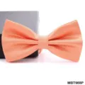 Farfallina testurizzata arancione per uomo, elegante accesorio per matrimoni e affari. - Arancione Brillante (MBT988P)
