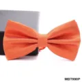 Farfallina a quadri arancione per uomo affari matrimonio papillon accessorio SKU MBT990P - Griglia Arancione (MBT990P)