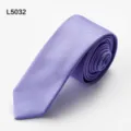 Men's purple narrow necktie, elegant fashion twill business dress tie for daily wear. - L5032