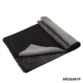 Black grey imitation cashmere scarf for men and women viscose winter warm fringe shawl - Black and Gray