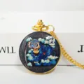 Orologio tascabile con tigre in stile cinese collana orologio al quarzo vintage - Tigre