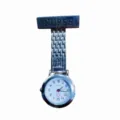Orologio da infermiera in acciaio inossidabile con movimento al quarzo e quadrante bianco. - Infermiera