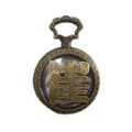Vintage bronze hollow pocket watch necklace with retro traditional engraving design for gifts. - Cui