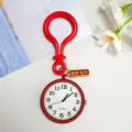 Rode zakhorloge sleutelhanger schattige studenten kwarts horloge draagbare klok - Lampvormige Sluiting Rood