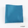 Blauwe polyester pochet voor heren pak formele kleding zakdoek vierkante sjaal stof - XH35#P