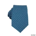 Blue Polka Dot Necktie for Men Casual Formal Wear Stylish Blue Necktie Accessory Size - Blue White Polka Dot