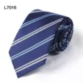 Herren Business Krawatte gestreift klassisch blau Schlips Anzug Hochzeit Zubehör Neu - L7016