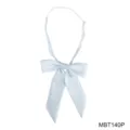 Light blue Japanese style JK bow tie with adjustable neck strap, perfect for school uniforms. - Light Blue (MBT140P)