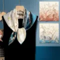 Chinese style printed mulberry silk double-sided scarf elegant qipao shawl accessory. - SJ1518-JKF