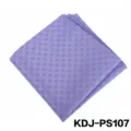 Paarse zijden pochet voor heren, gestreepte formele pak zakdoek en borstdoek accessoire. - PS107