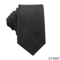 Black Plaid Tie for Men Classic Business Formal Necktie Stylish Suit Accessory New - Black Plaid