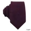Solid color purple men tie classic business casual necktie elegant wedding formal wear accessory - Deep purple