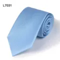Hellblaue Business Herren Krawatte, klassische strukturierte formelle Anzug Krawatte. - L7031