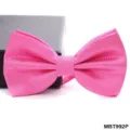 Farfallina testurizzata rosa da uomo, elegante accessorio per matrimonio d'affari, cravatta formale chic. - Textura Griglia Rosa (MBT992P)
