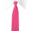 Men pink knit necktie solid color slim knit tie fashion casual business neck wear 1pc - Arrow-Shaped / 145*6cm / 037 Rose Red