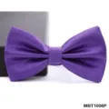 Farfallina viola testurizzata da uomo, elegante accessorio formale per matrimoni e affari. - Rosso Porpora (MBT1006P)