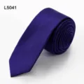 Fashion purple 6cm narrow necktie for men, elegant solid color business wedding suit tie. - L5041