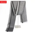 Women Autumn Winter Jacquard Scarf Elegant Long Grey Fashion Neck Scarf Accessory - Gray Geometric Plaid Style(SRSS32S)