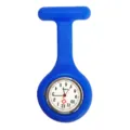Blue silicone nurse fob watch quartz pocket watch with medical dial pin brooch style - No.9 Royal Blue