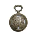 Vintage bronze hollow Chinese surname pocket watch quartz necklace pendant gift. - Surname Guo