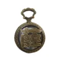 Vintage bronze hollow pocket watch necklace retro quartz watch pendant for men women gift - Surname Xue