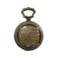 Vintage bronze hollow pocket watch quartz necklace pendant for men and women gifts - Surname Qin