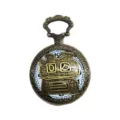 Vintage bronze quartz pocket watch with hollow carved case for men women gift pendant. - Surname Zeng