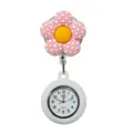 Cute floral nurse watch with silicone retractable fob watch design for medical staff. - Y001