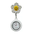 Cute smiley flower nurse watch silicone retractable pocket watch for medical staff! - Y015