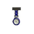Blue quartz nurse fob watch with rectangular brooch pin for medical staff daily work use. - Royal Blue