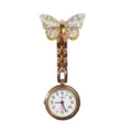 Crystal Butterfly Nurse Watch Gradient Quartz Pocket Fob Watch for Women Medical Staff - Gradient Small Butterfly (6)