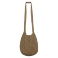 Lässige Strick Umhängetasche, retro geflochtene Hobo Tasche, khaki Häkel Handtasche. - Khaki