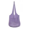 Violette gestrickte Netztasche lässige hohle Umhängetasche Damen Mode Handtasche - Violett
