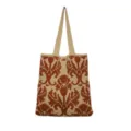 Gestrickte Blumen Tote Schultertasche, stylische bequeme Handtasche aus Strick für Damen. - Camel