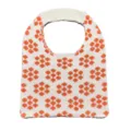 Strick Umhängetasche mit orangefarbenem Blumenmuster, lässige Damen Achseltasche für Alltag. - Pflaumenblüte Orange