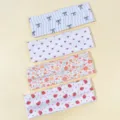Cute floral strawberry stretch headbands for women, sweat absorbent for yoga sports. - Floral Mix Pattern 1