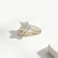 Mini molletta per capelli a stella con strass accessorio metallico per cute frangia - Stella di Strass