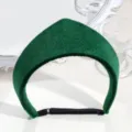 Green velvet crown headband baroque style hair hoop vintage elegant hair accessory for women - Elastic Band Basic Style / Green