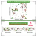 Cartoon jungle monkey wall stickers children room decor removable self adhesive vinyl decal set. - M32011--30*90cm*3pcs