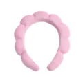 Bandeau éponge rose en forme de nuage pour soin du visage maquillage doux cheveux femme - Rose Clair