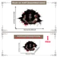 Halloween horror ghost wall sticker spooky floor decal for home holiday party decor - Ghost Crawling from Hole Style (M17021) / M17021-30*45