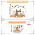 Halloween Wandaufkleber gruselige Katzen Kürbis Dekor Zuhause Party abnehmbare Aufkleber - Mumie Cartoon Katze Stil (M22096)