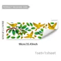 Sticker mural oiseau jaune branche d'arbre autocollant pour fenetre verre 30x90cm - Style (D22591)