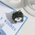 Süße Cartoon Hund Haarklaue Clip süße kreative Tier Haaraccessoires für Damen und Mädchen - Grüner Hund