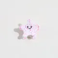 Mignonne mini pince à cheveux étoile de mer pour femmes, accessoires en acétate pour frange. - Étoile de Mer Rose et Blanc