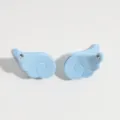 Blue angel wings mini hair claw clip with crystal rhinestones for cute everyday styling. - 1 Piece (3.7x2cm) / Blue