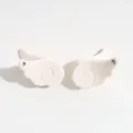 Süße Engelsflügel Mini Haarklammer mit Strasssteinen, koreanischer Stil Haarschmuck für Pony. - 1 Stück (3.7x2cm) / Beige