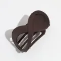 Pinza de pelo infinita marron accesorio capilar mate minimalista elegante para diario - Marrón