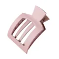 Pinza de pelo cuadrada rosa mate minimalista elegantes accesorios geométricos para mujeres - Rosa