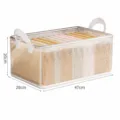 Caja de Almacenamiento de Ropa de Malla 27L con Asas para Suéteres y Camisas - Caja de Almacenamiento con Marco de Acero Sin Tapa / 47x28x20cm
